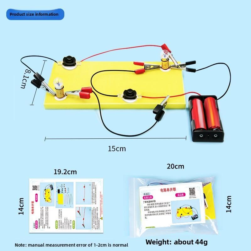 Childrens Physics Experiment Set With Electrical Circuit Components For Science Education