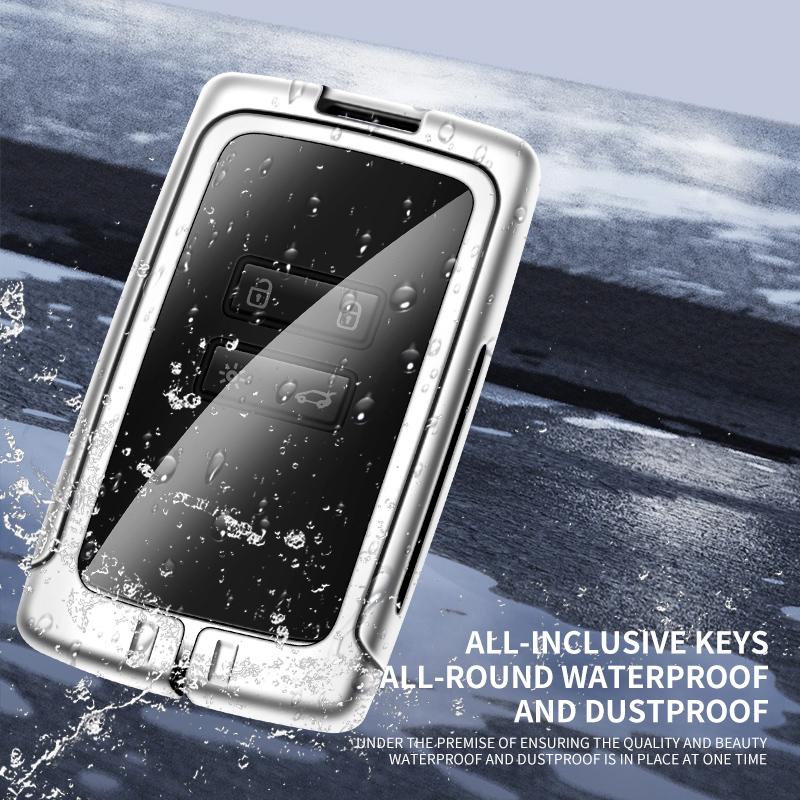Metal Leather Car Key Case Cover for Renault Koleos Kadjar Captur Megane Clio Scenic Talisman for Bacia Sandero Car Accessories