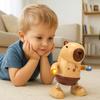 Singing Dance Electric Capybara Toys with Music Lighting Left Right Dance Capybara Dancing Toy Swinging Hands Durable