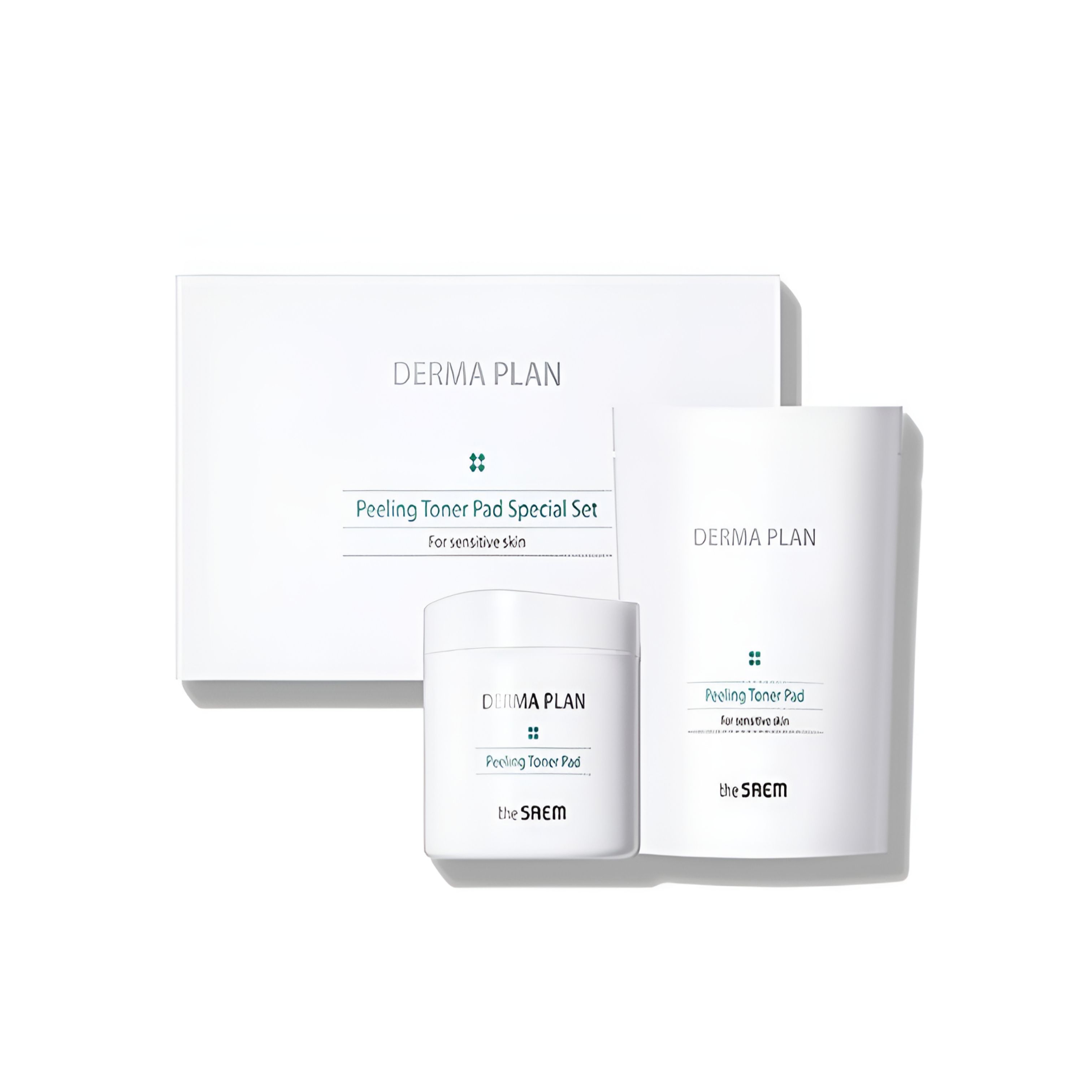 The Saem Derma Plan Peeling Toner Pad Special Set (70 Pads + 50 Pads Refill)