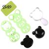 Kit Strumento Pressa per Onigiri, Stampini per Palline di Riso, Formine a Forma di Orso/Gatto/Cane/Panda Cartone Animato, Stampo in Plastica per Alimenti per Bambini, Stampo per Sushi Bento Lunch Box Picnic