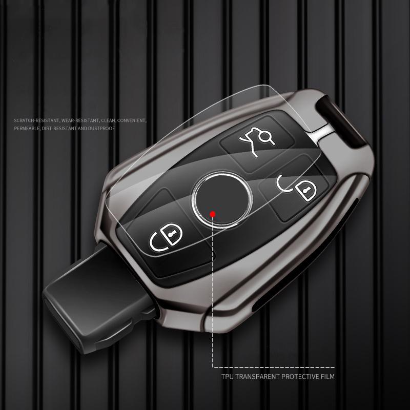 FHP3   2025 New Zinc alloy Car Remote Key Case Cover Shell For Mercedes Benz A B C S Class AMG GLA CLA GLC W176 W221 W204 W205 Auto Acc