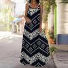 Women's Slip Dress Maxi Long Dress Ink Flower Painting Print Stitching Print Dress Spring & Summer Leisure Vacation