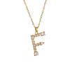 Luxury 26 Letter Necklace Women Unique Design White Zircon Crystal Collarbone Chain Party Jewelry Christmas Gift