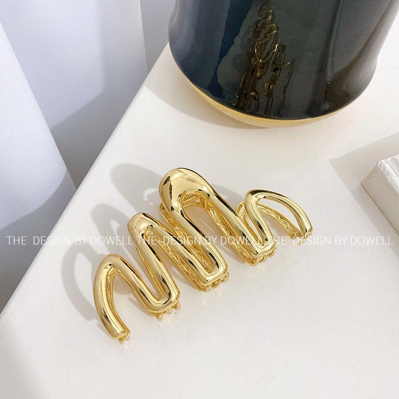 Luxe Hair Alloy Claw Clip For Stunning Style With Smooth Geometry And Rich Choices Color