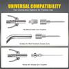 BHBL 9PCS Grease Accessory Kit, Grease Needle Tip & Grease Needle Nozzle Bent & Straight Nozzles, Nipple and Elbow Adapter