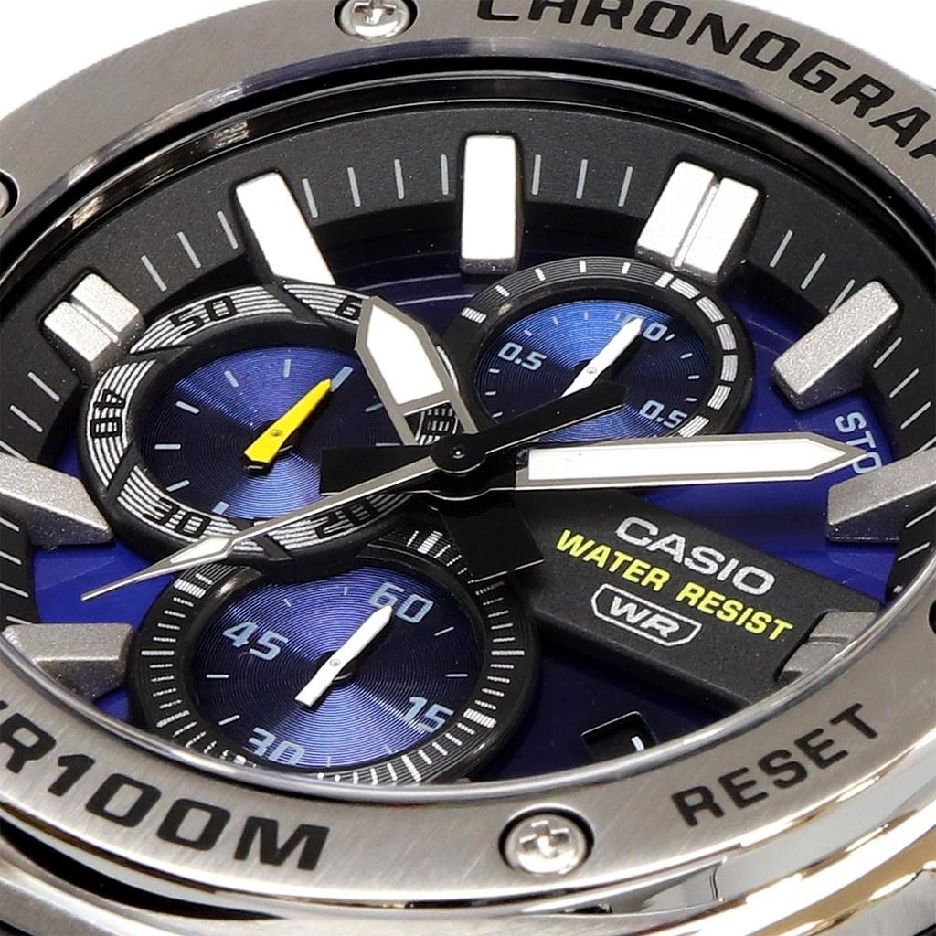 CASIO Standard Men's Watch 1/10-Second Chronograph Quartz MWA-300H-2AV Blue Overseas Model