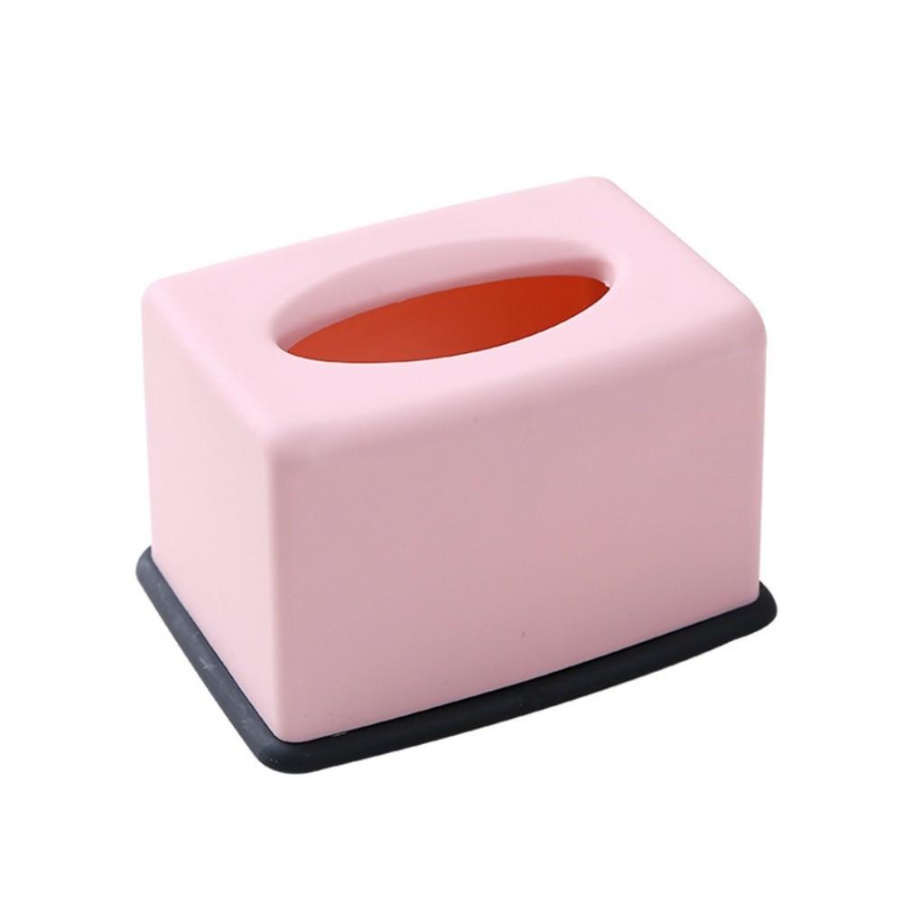 Plastic Paper Towel Box Cylinder/Square Napkin Holder New Tissue Case  Household Use