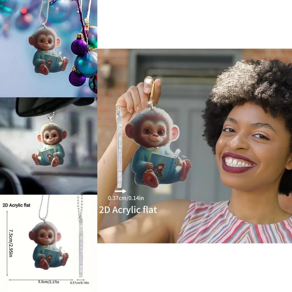 Charming Acrylic Cartoon Cow Car Decoration Festive Home And Ornament Holiday