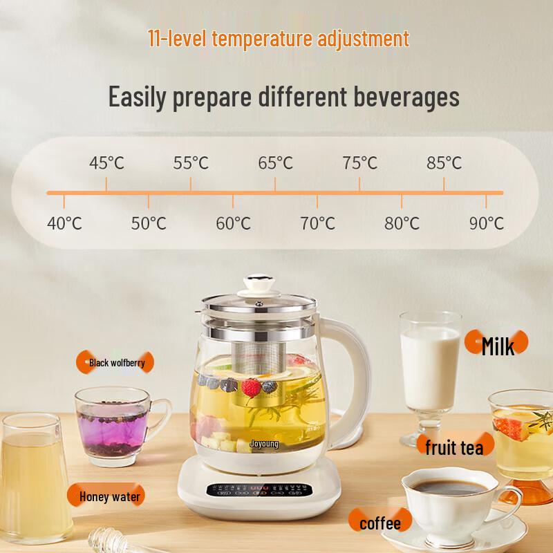 Joyoung 1,5L Multifunctionele Automatische Gezondheidsketel CN-stekker (adapter meegeleverd)