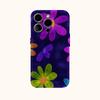 Neon Painted Daisies Phone Case for IPhone 17AIR 16E 16 15 14 13 12 11 17 Pro Max Plus Double-layer Back Cover
