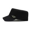 Men's Outdoor Sports Camouflage Flat Top Hat Spring Autumn Embroidered Sun Hat