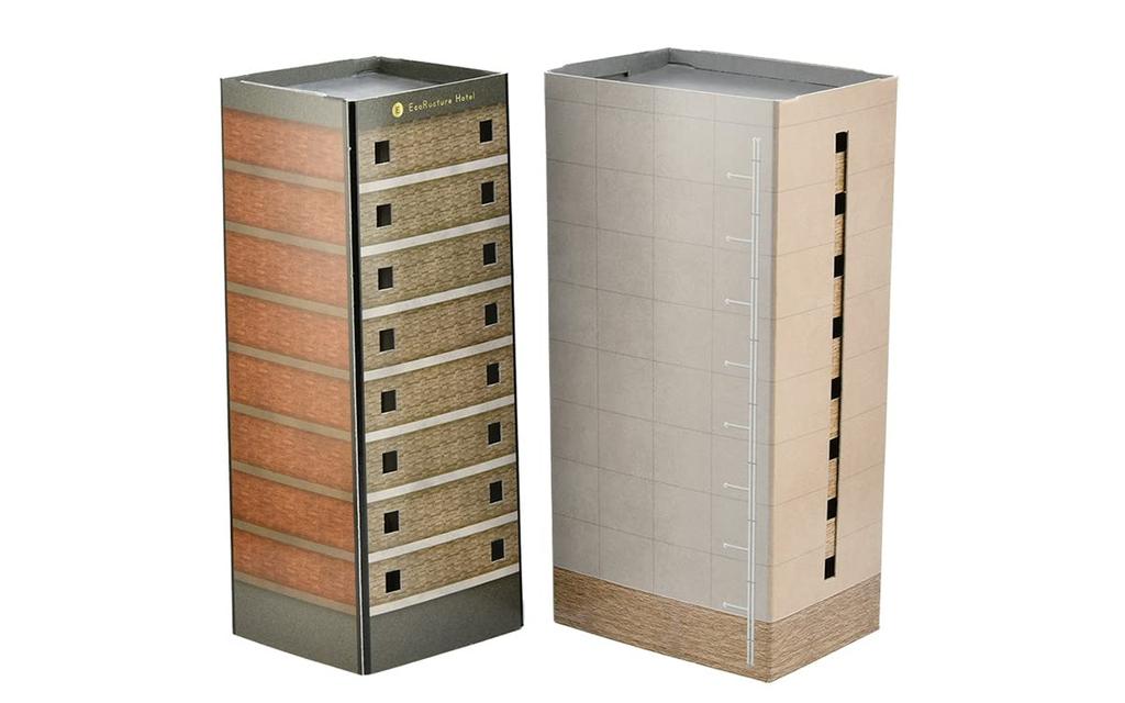 Eco-Rakuture Paper Structure C03 Business HotelApartment Diorama Supplies