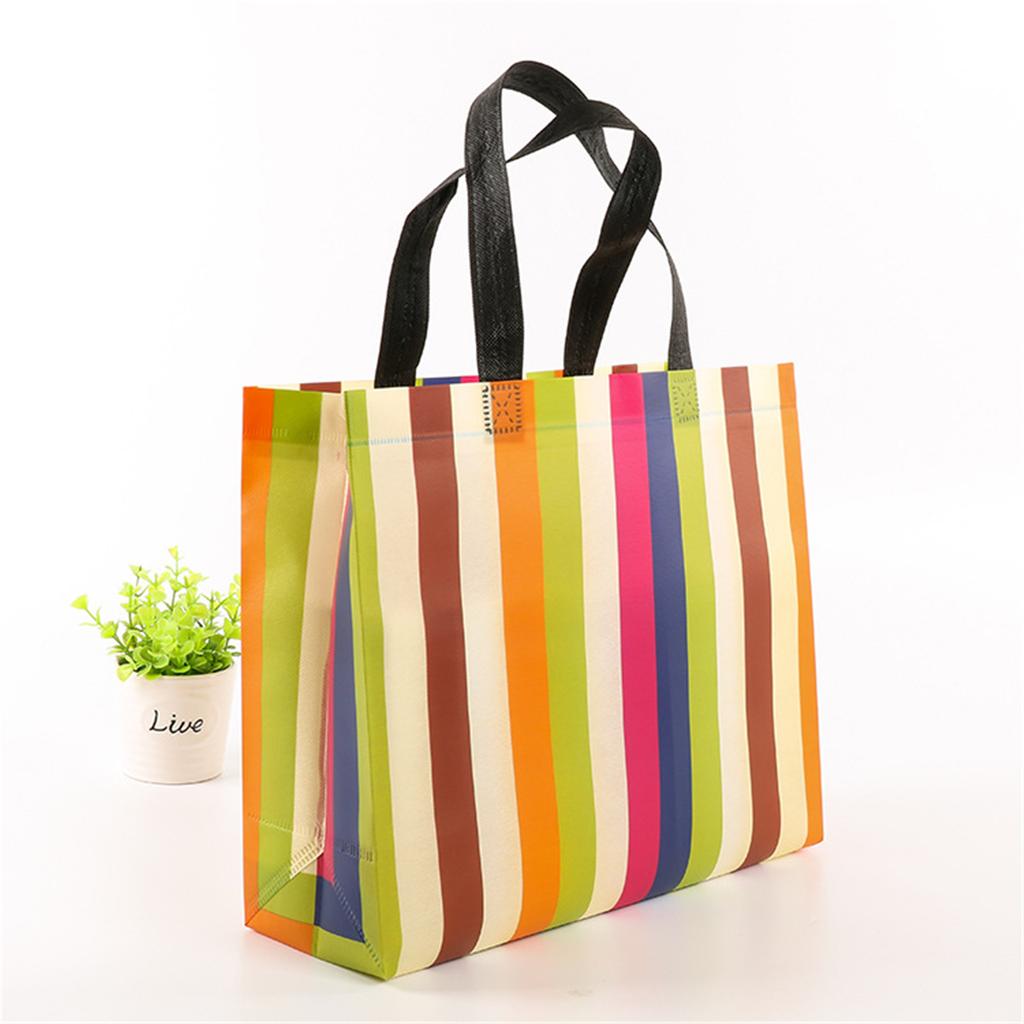Women Foldable Shopping Bag Reusable Eco Tote Pouch Large Non-woven Shopper Bags Travel Grocery Shopping Bags