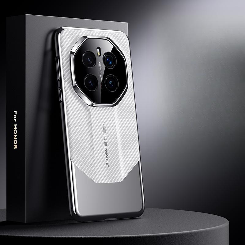 

Чехол для телефона Honor Magic7pro с текстурой углеродного волокна, HONOR Противоударный Всесторонний Бизнес-пакет Honor Magic 7