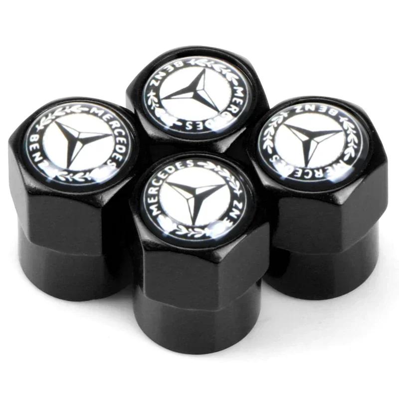 

C200 E300 Горячие 2026 Для Автомобиля Benz Колпачки на Штоки Клапанов Колес Шлицевой Стиль Колпачок Клапана Колеса Колпачок Воздушного Клапана Колеса Для Mercedes Be