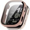 For Huami Amazfit Bip 6 (A2435) Watch Case PC Frame Cover with Tempered Glass Screen Film