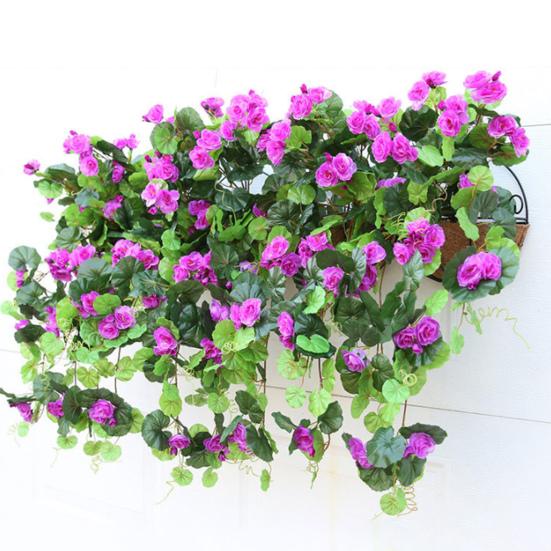 Artificial Flower Hanging Design Stylish Faux Silk Flower Delicate Vivid Fake Rose