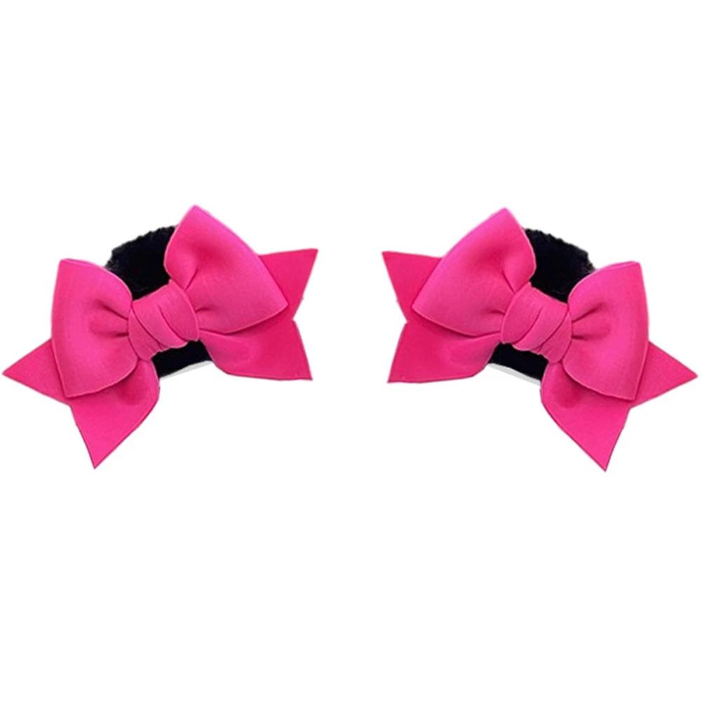 2Pcs Motorcycle Universal Helmet Cute Decoration Butterfly Knot Ears Gifts For Girl  Riding Sking Helmet Sticker Accessories