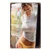 Retro Metal Tin Sign Sexy Woman Wall Art Home Decor 8x12 Inch 20x30 cm