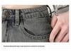 2024 High Waist A-Line Split Fishtail Denim Skirt for Women