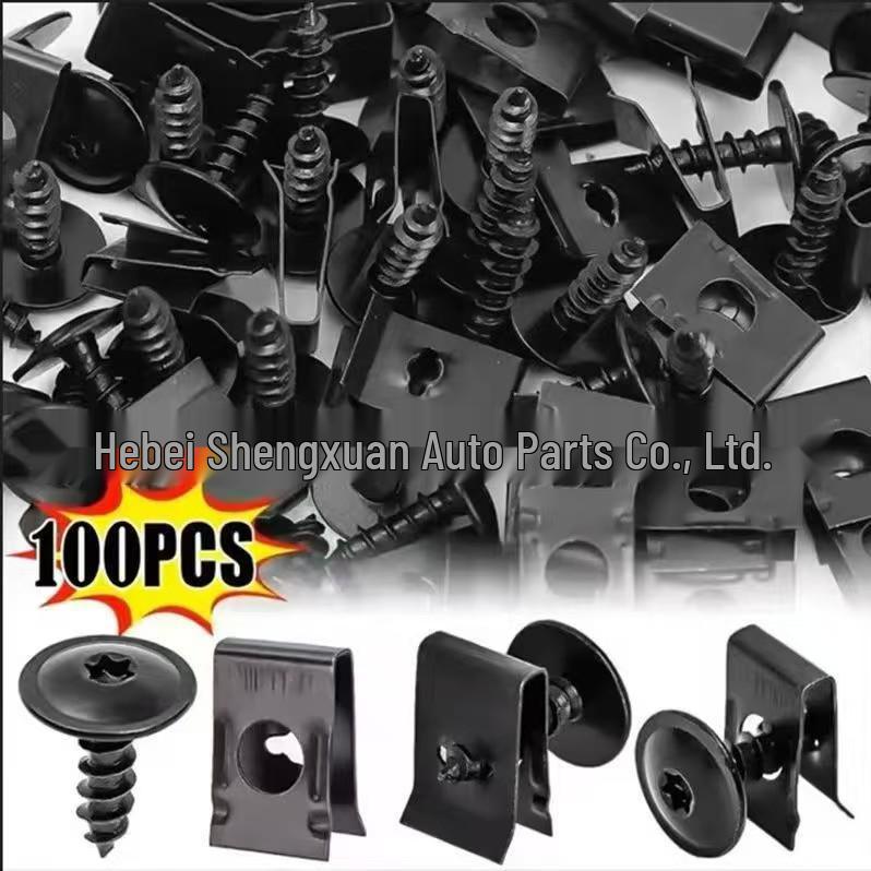 U-Shaped Car Clip & Screw Kit for Interior Mods