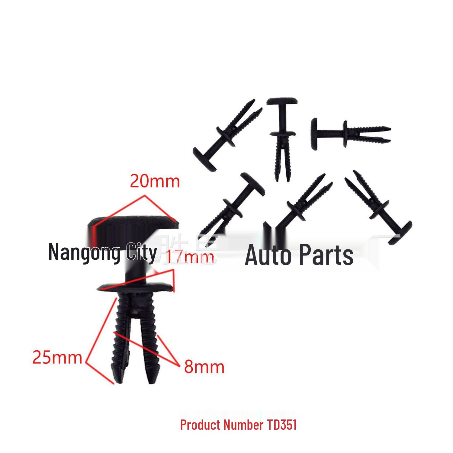 

Universal 8mm Nylon Car Trim Clips for Interior Door Panel Installation 10000 Pieces