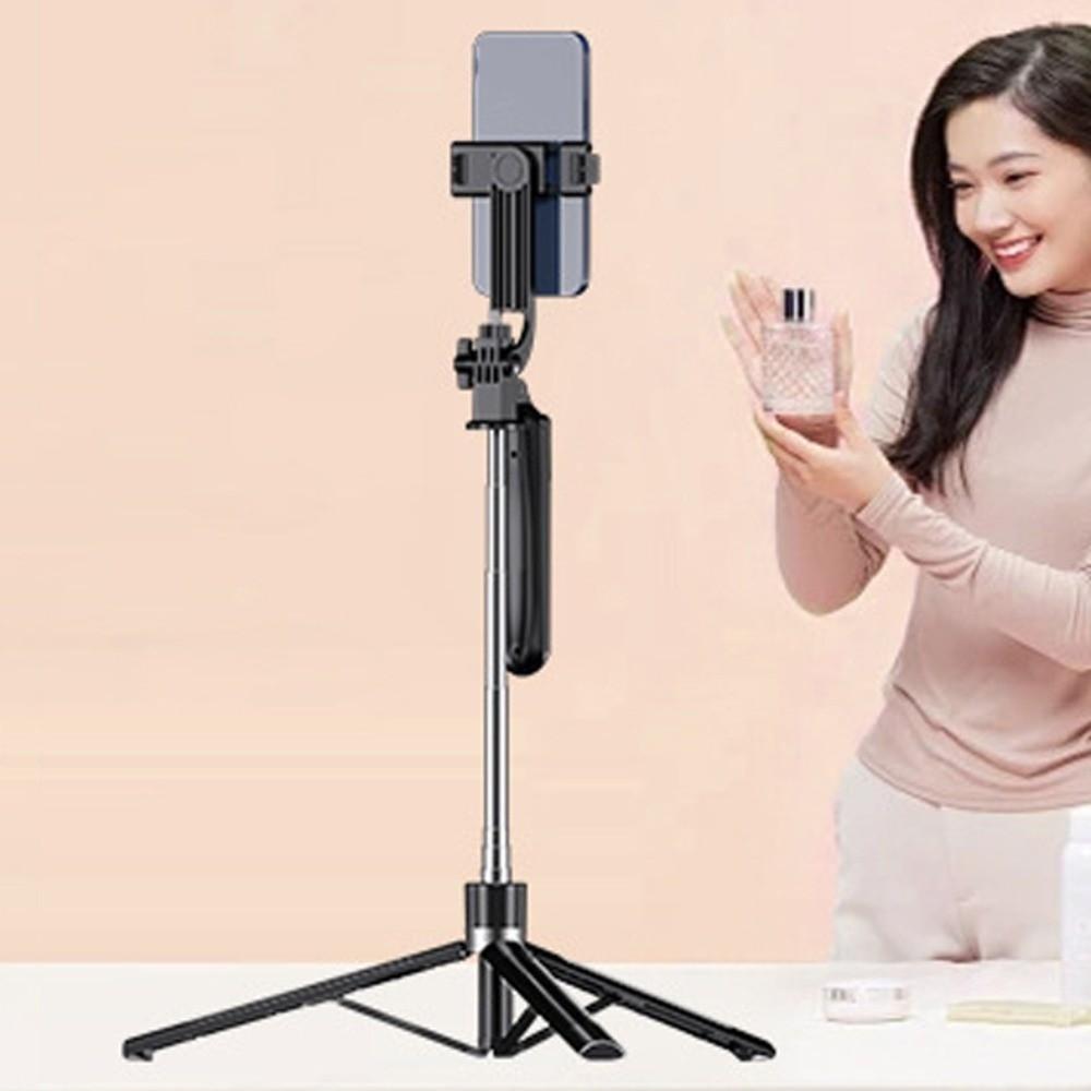 1,7 m Bluetooth Selfiestick Stativ Selfiestickhållare Teleskopisk Selfiestick Vlogg Fotografering