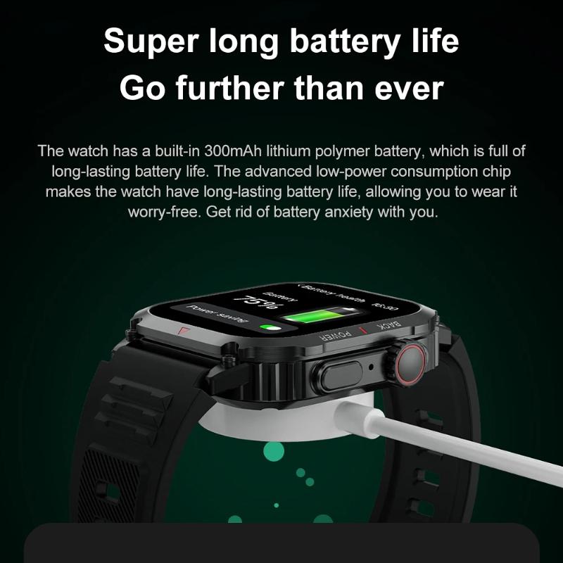 2025 New Military Smart Watch Men Outdoor GPS Sports Fitness Tracker Health Monitor 1.95" BT Call Smartwatch For Xiaomi Huawei