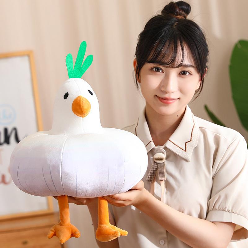 Creative Cainiao Throw Pillow Plush Toy Doll Garlic Bird Doll Home Sofa Pillow Cushion Girl Doll