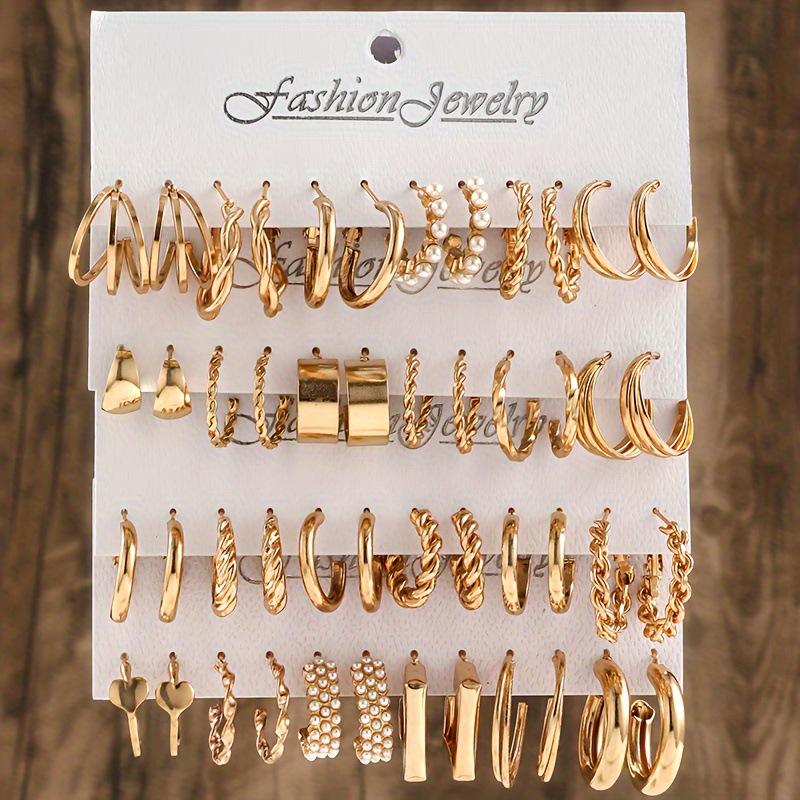 Fashion Creative Simple Earrings Set for Women Vintage Temperament Hollowed-out Butterfly Love Earrings Jewelry Gifts 2026 New