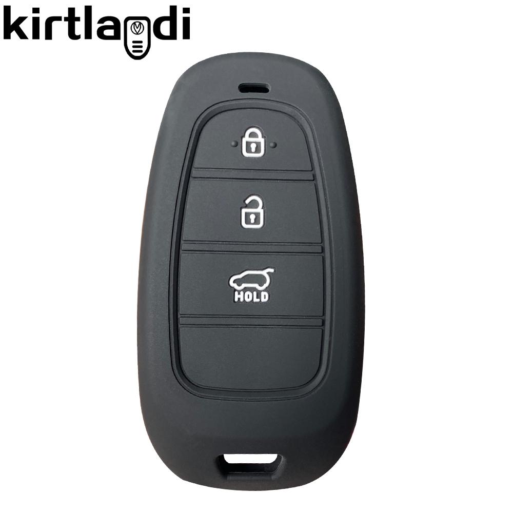 

силиконовый чехол для ключа чехол для ключа дистанционного управления для Hyundai sonata 8 Santa Fe Tucson 2020 2021 3 кнопки держатель для ключей брелок аксессуары