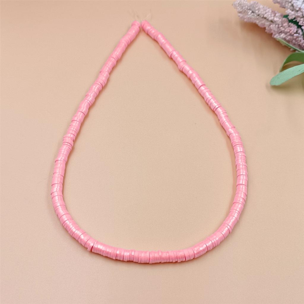 1 String Fashion 7Colors Loose Beads 6mm Necklace For Jewelry Making Pearlescent Powder 350PCS Spacer Beads DIY Bracelets Polymer Clay