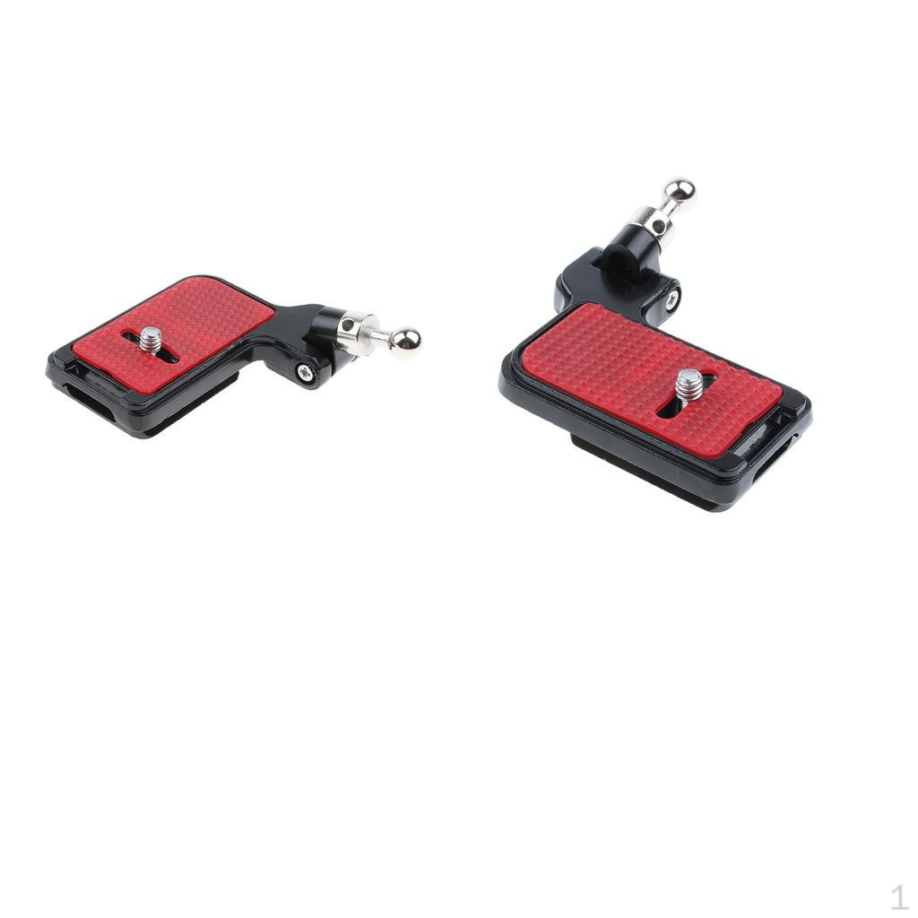 2x Mounting Plate with 1/4 screw for The Quick Shoulder Strap of Camera