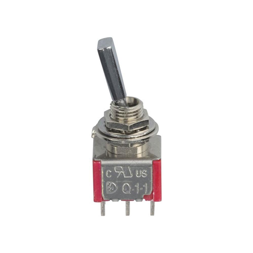 Flattened Actuator Mini Toggle Switch (DPDT)
