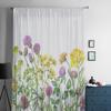 Frühlingsblume Daisy Sheer Vorhänge für Wohnzimmer Schlafzimmer Wohnkultur Küche Tüll für Windows Voile Vorhänge