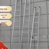 Multifunctional Indoor Ladder: 4m/3m Folding Iron Ladder for Household, Engineering, and Attic Use.