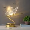 LED Table Lamp Indoor Lighting Switch Button Home Decoration Bedroom Bedside Living Room Restaurant Nordic Butterfly Desk Lamps