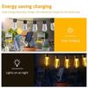 Solar Lichterkette LED Außen IP65 Wasserdicht Edison Glühbirne Retro Vintage Weihnachtsgirlande Gartendekoration Party Feenlicht