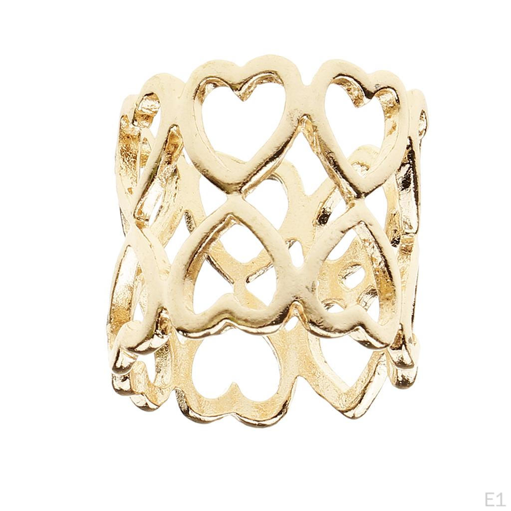Wedding Clip Buckle Rings for Scarfs Fasten Holder Hollow Little Heart