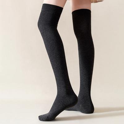Long Tube Solid Color Comfortable Slimming Knee Socks Women'S High Socks Sports Socks Micro Pressure Socks Jk Calf Socks