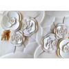 White Rose 3d Wallpaper Rose Photo Relief Wallpaper Modern Minimalist Living Room Bedroom Background Wall Murals