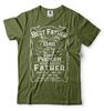 Mens Best Father T-shirt No 1 Dad Tee Shirt Funny Fathers Day Gifts Dad Shirts