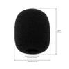 5pcs Black Foam Microphone Windscreens High-Density Covers for Headset and Lapel Mics