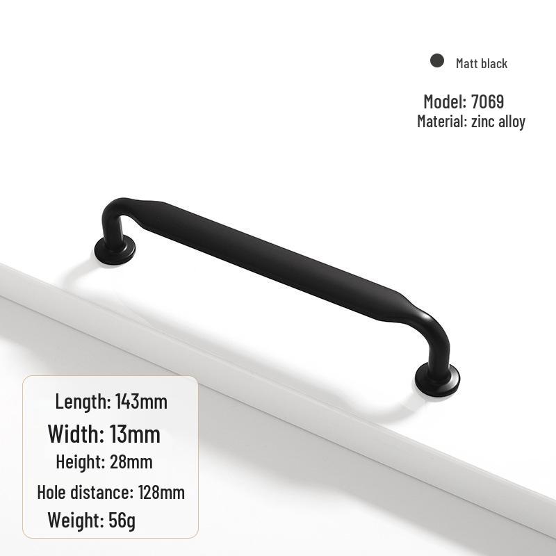 Modern Zinc Alloy Cabinet and Drawer Handle - Furniture Hardware Accessory