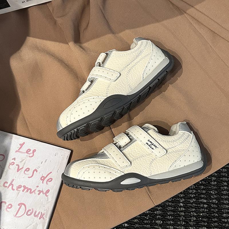 Retro Velcro Comfortable Women's Sports German Training Shoes Autumn and Winter Fashion Versatile Lightweight Casual Forrest Gump Shoes Board Shoes