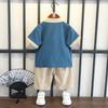 Children's Clothing Boys Hanbok Chinese Style Children Tang Suit Children Suit Baby Baby Summer Short-sleeved Retro Two-piece Set