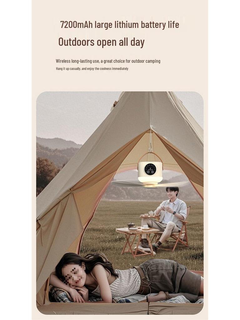 Rechargeable USB Portable Fan for Dorms, Home, and Outdoor Camping