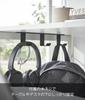 Yamazaki Tower x D6 x Bag Small Item Wood Screw 5854 Under-Desk Hooks, 3-Piece Set, Black, Approx. W27.5 H5.5cm, Storage, Storage, Mount,