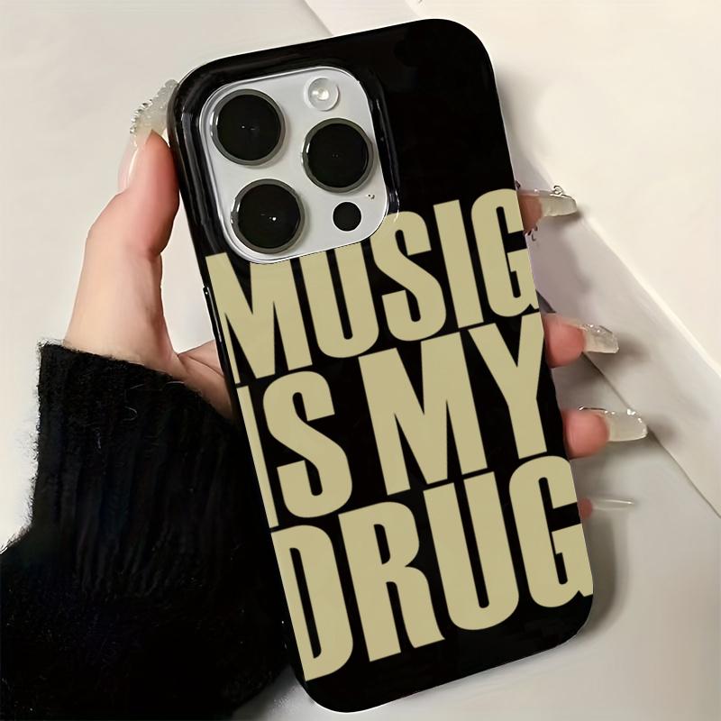 Love Music English Trendy Art Personalized Creative Phone Case For iPhone 16 15 14 13 12 11 17 18 Pro Max 16E Air 7 8 Plus Cover 5